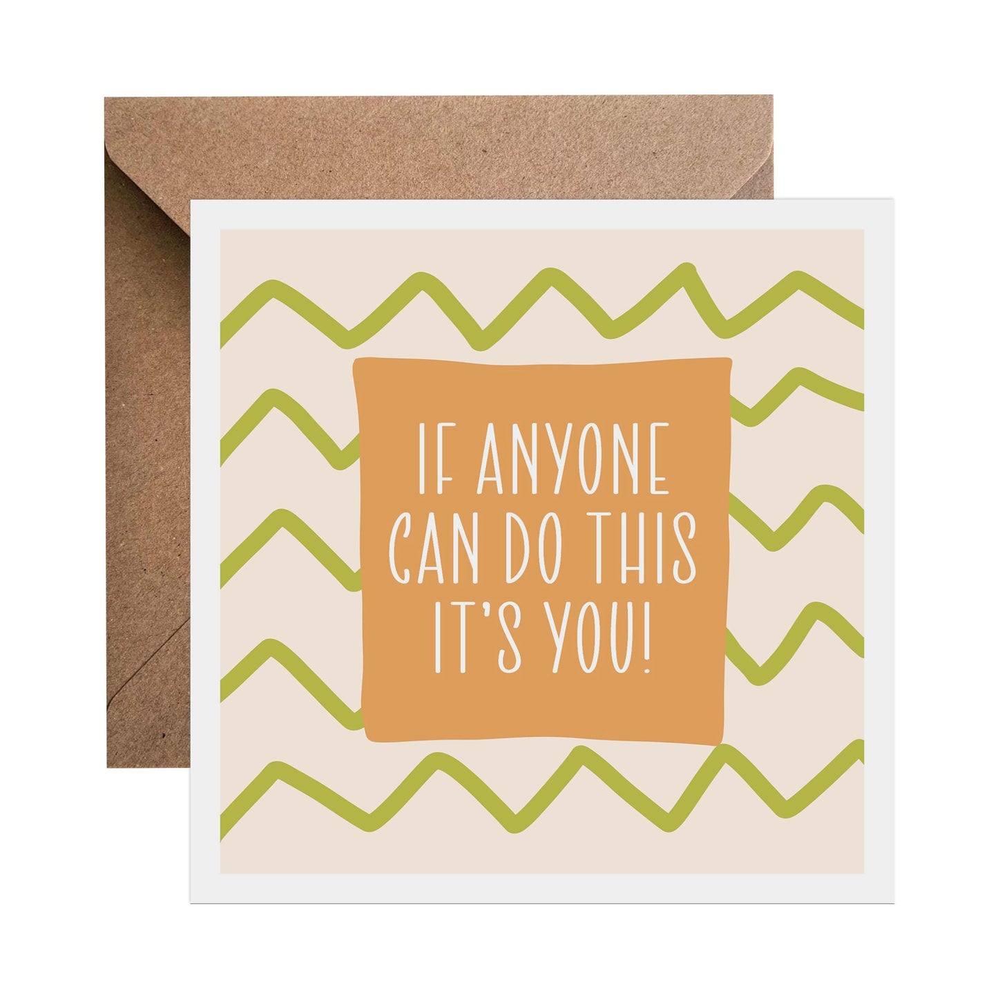 If Anyone Can Do This It's You! - Support Card, Thinking Of You, Friendship Card, Long Distance - PMPrinted