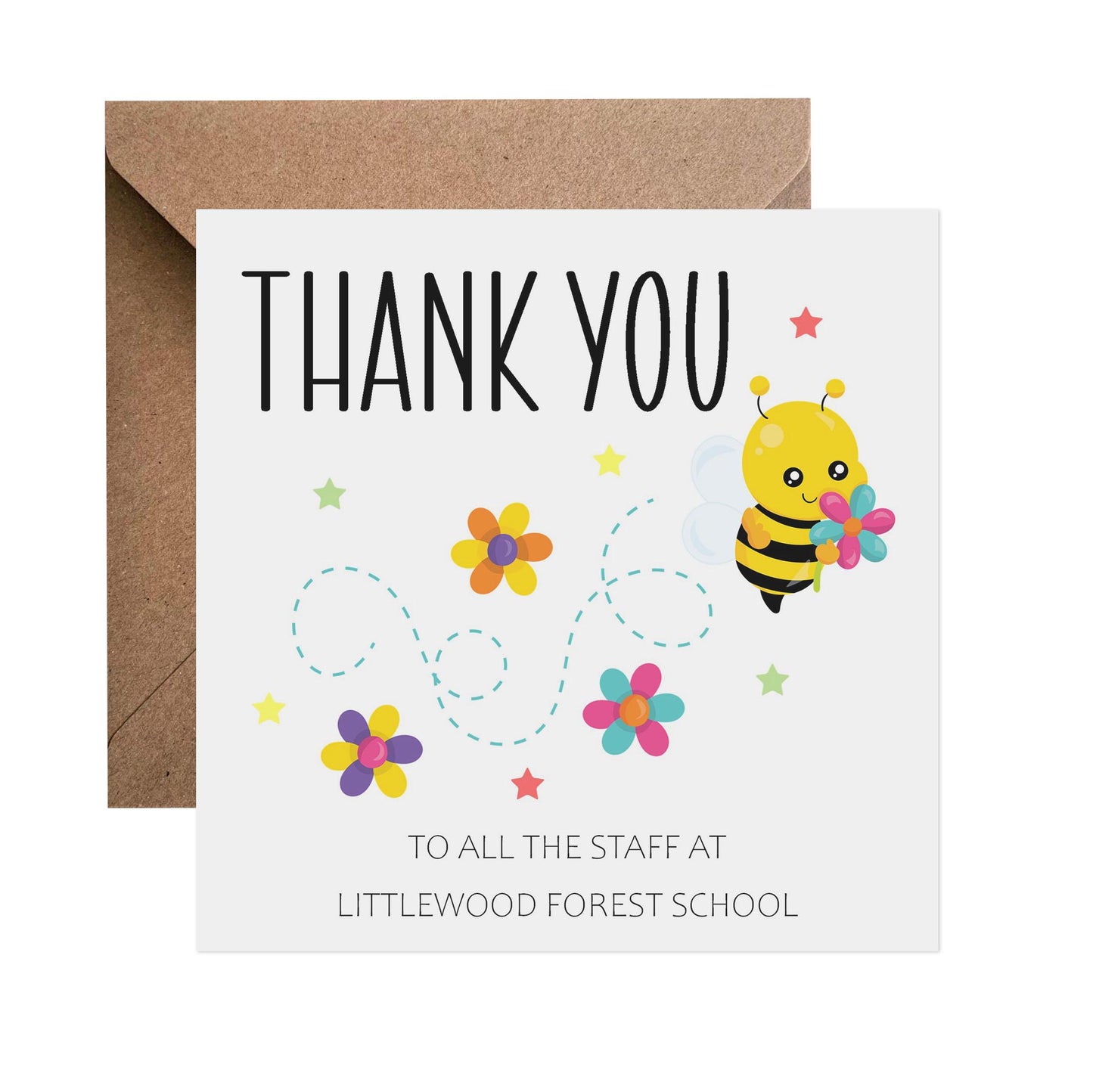 Personalised School Thank You Card, End Of Year Card - PMPrinted