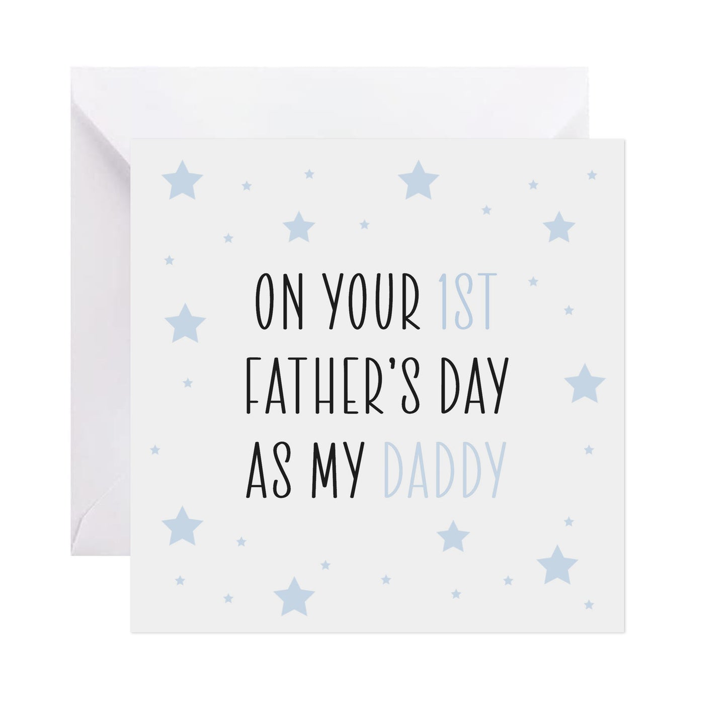 Daddy 1st Father's Day Card - Blue Star