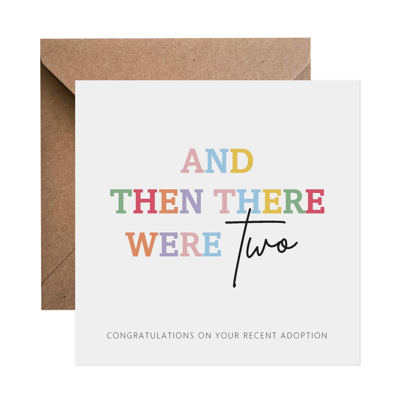 And Then There Were Two - Adoption Card