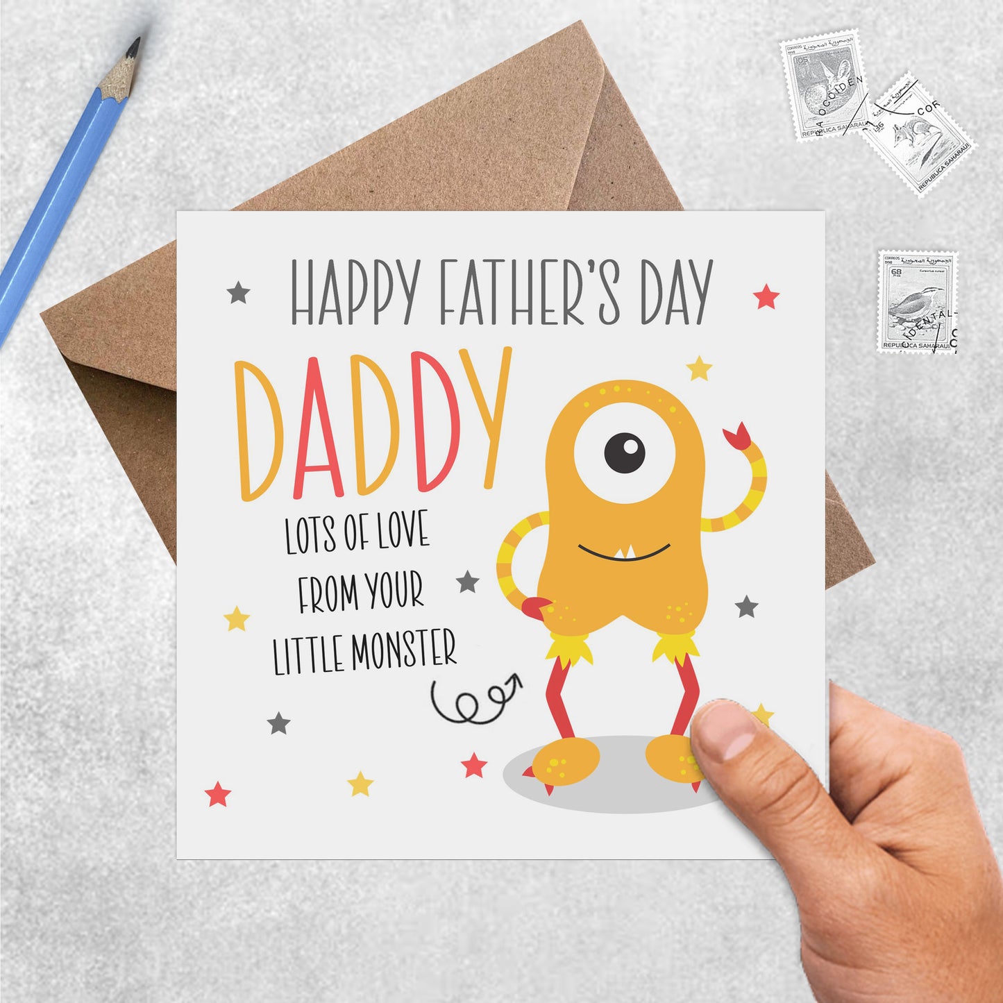 Daddy Father's Day From Your Little Yellow Monster