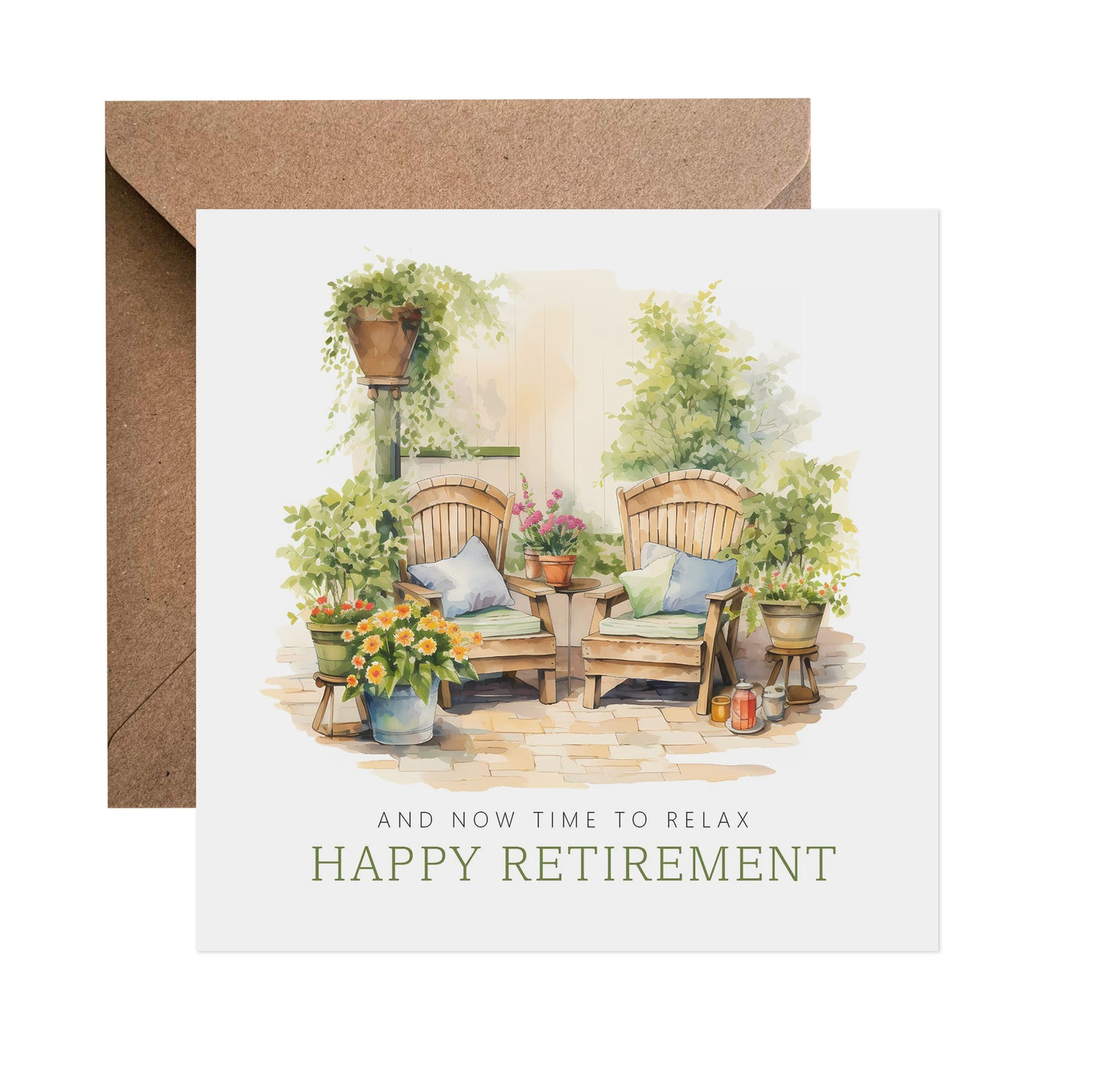 Time to Relax - Green Retirement Card