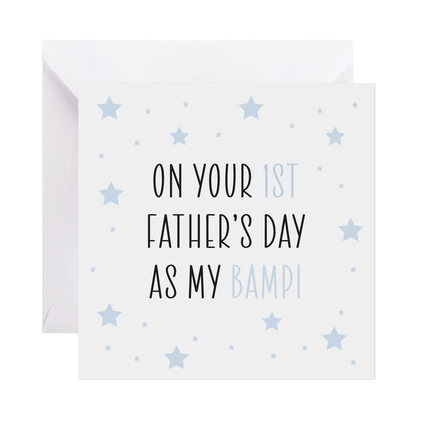 Bampi 1st Father's Day Card - Blue Star