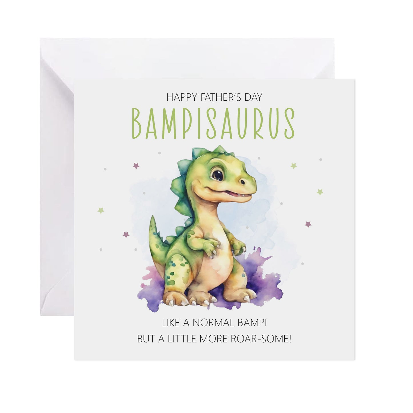 Roarsome Bampi Dinosaur Father's Day Card