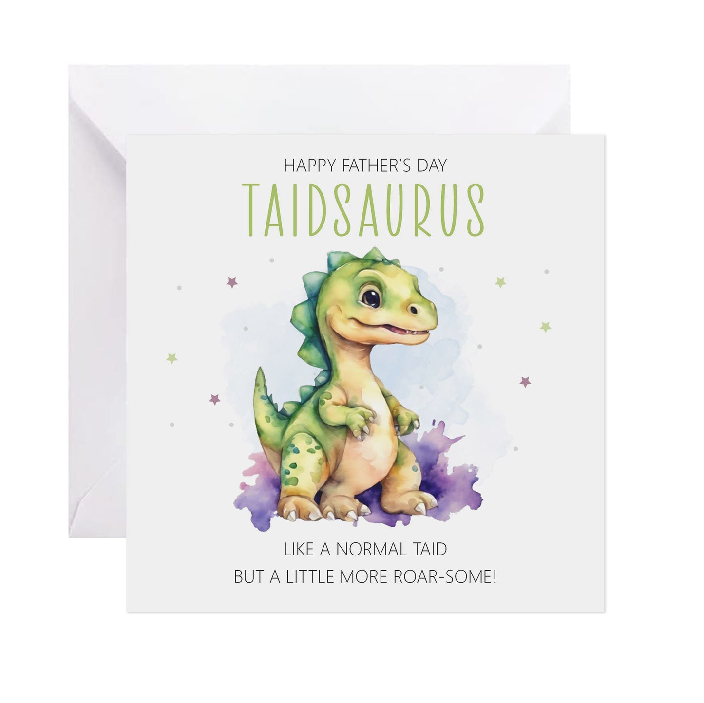 Roarsome Taid Dinosaur Father's Day Card