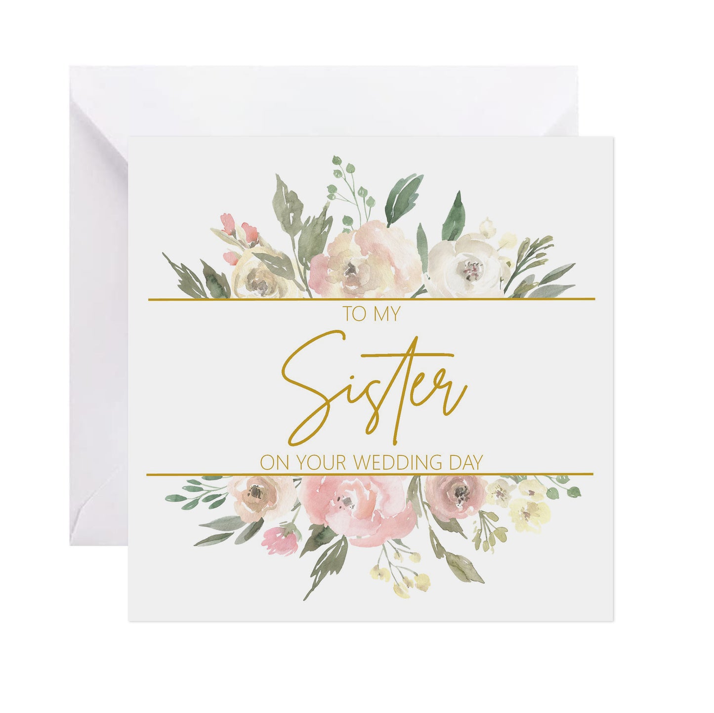 Sister On Your Wedding Day Card - Blusy