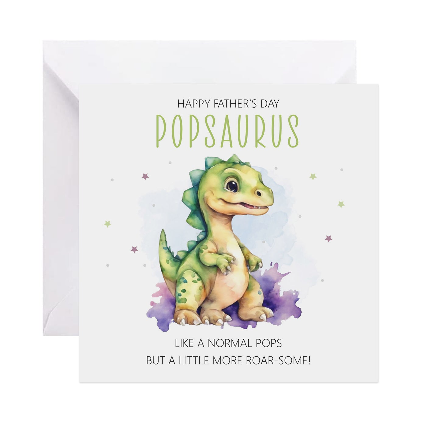 Roarsome Pops Dinosaur Father's Day Card