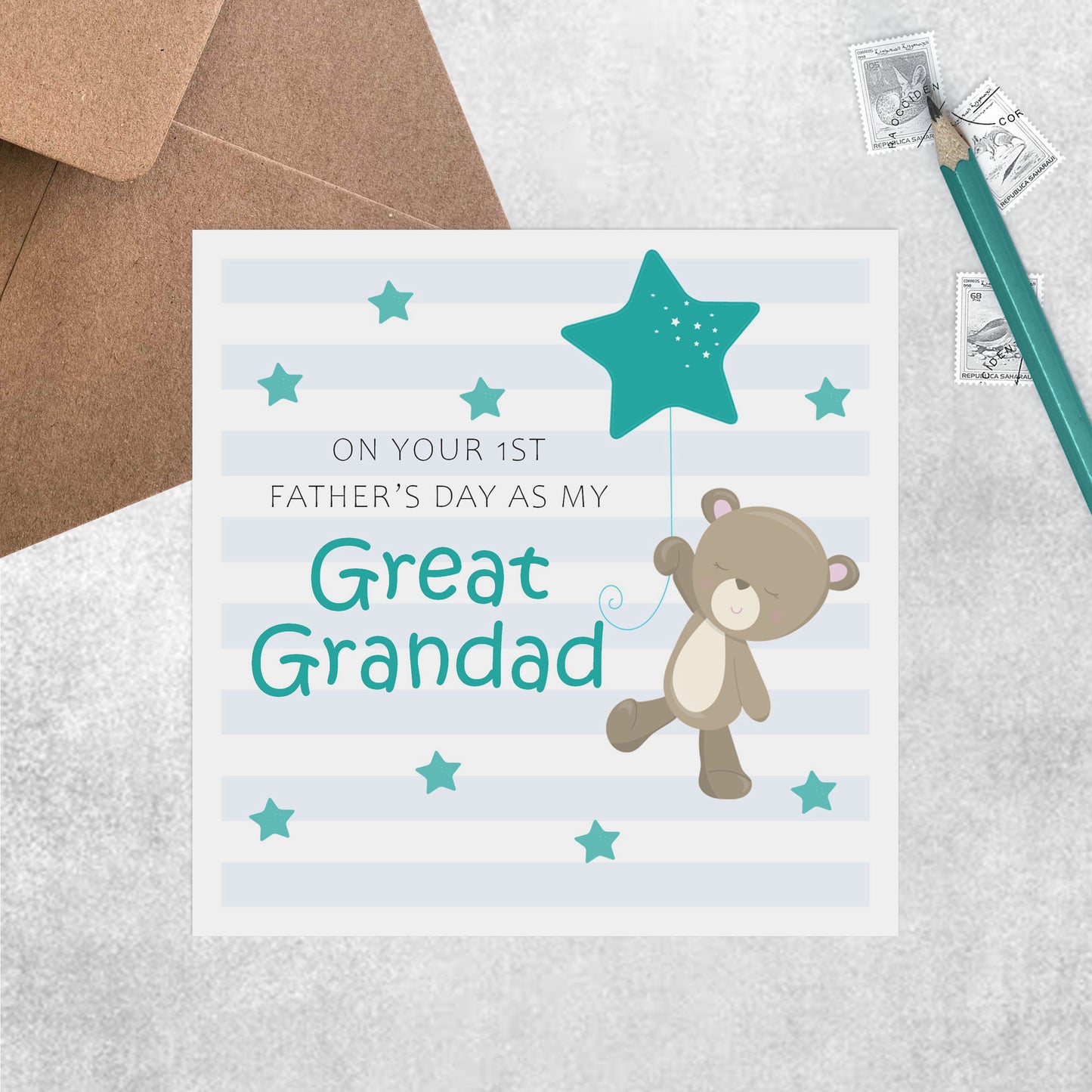 Teddy 1st Father's Day Card - Lot of Relations