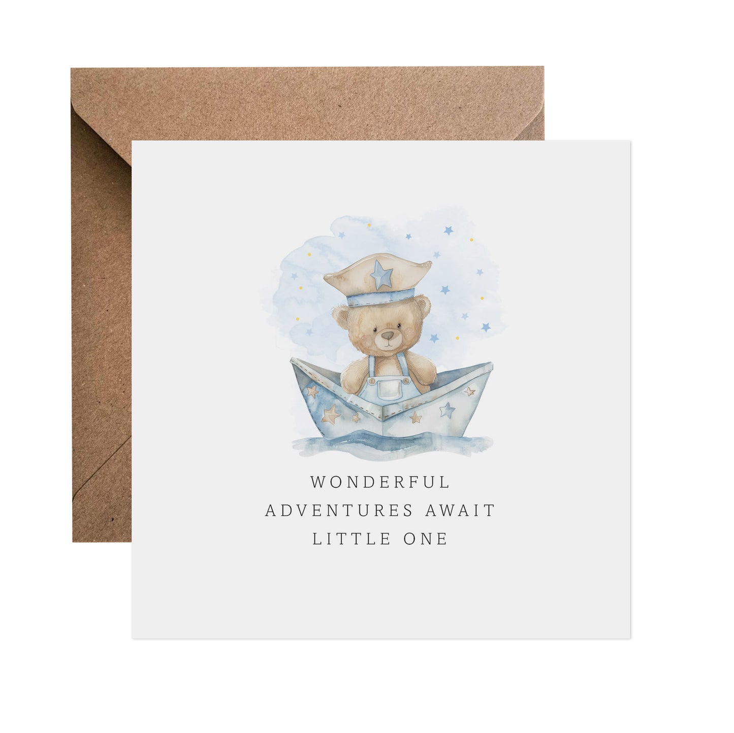 Sail Boat Adventure Awaits - New Baby Boy Card