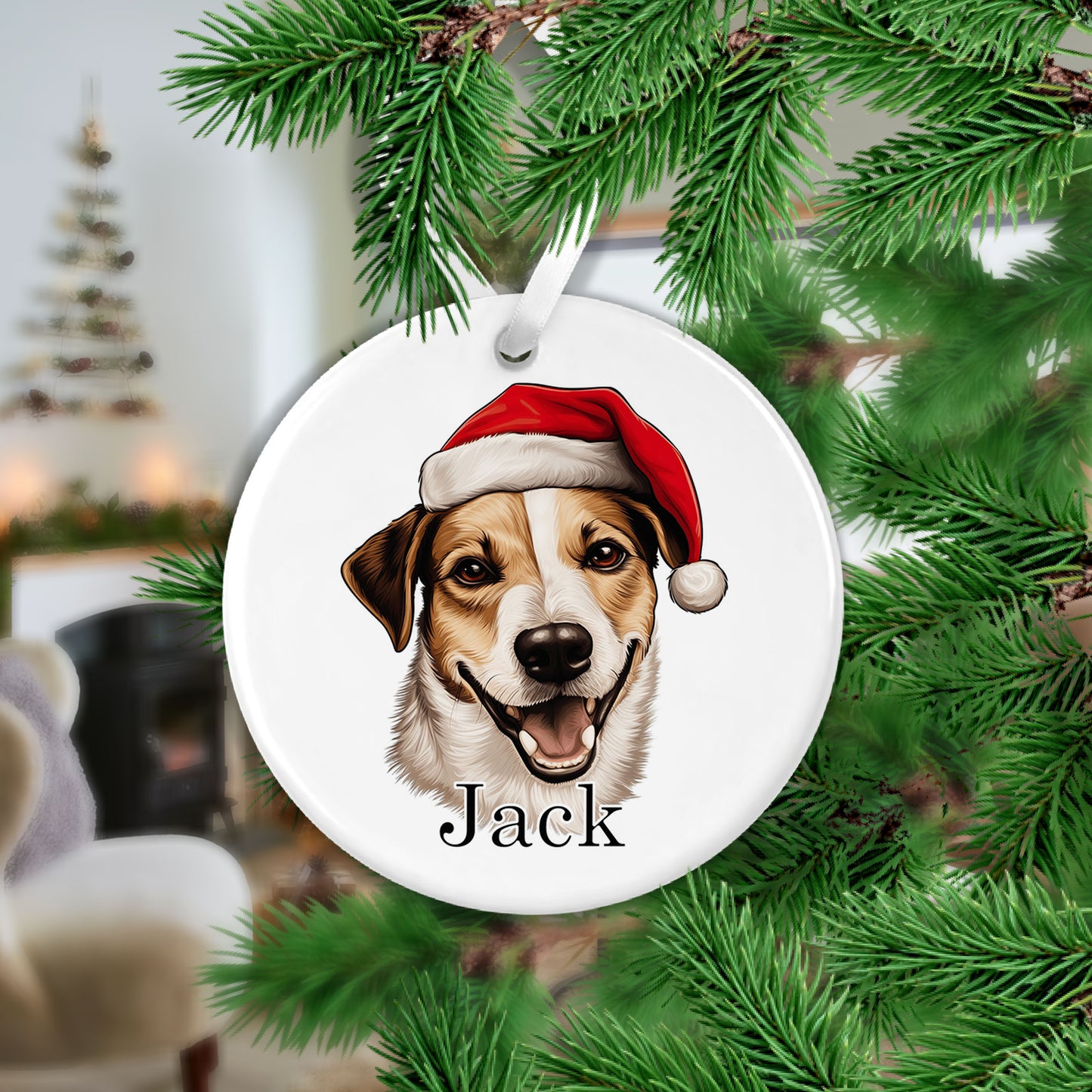 Jack Russell Christmas Ceramic Hanging Ornament (Copy)