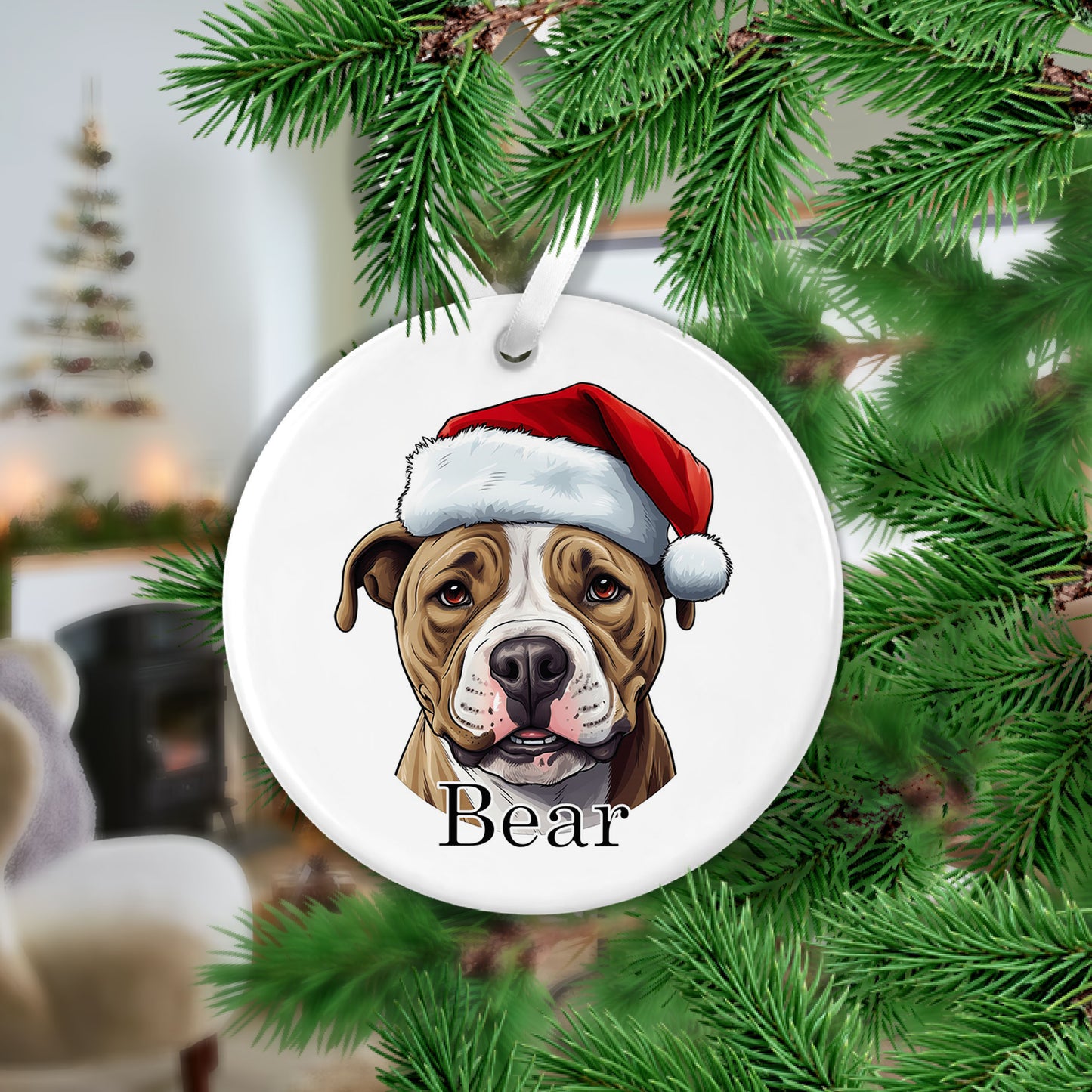 Staffordshire Bull Terrier Christmas Ceramic Hanging Ornament (Copy)