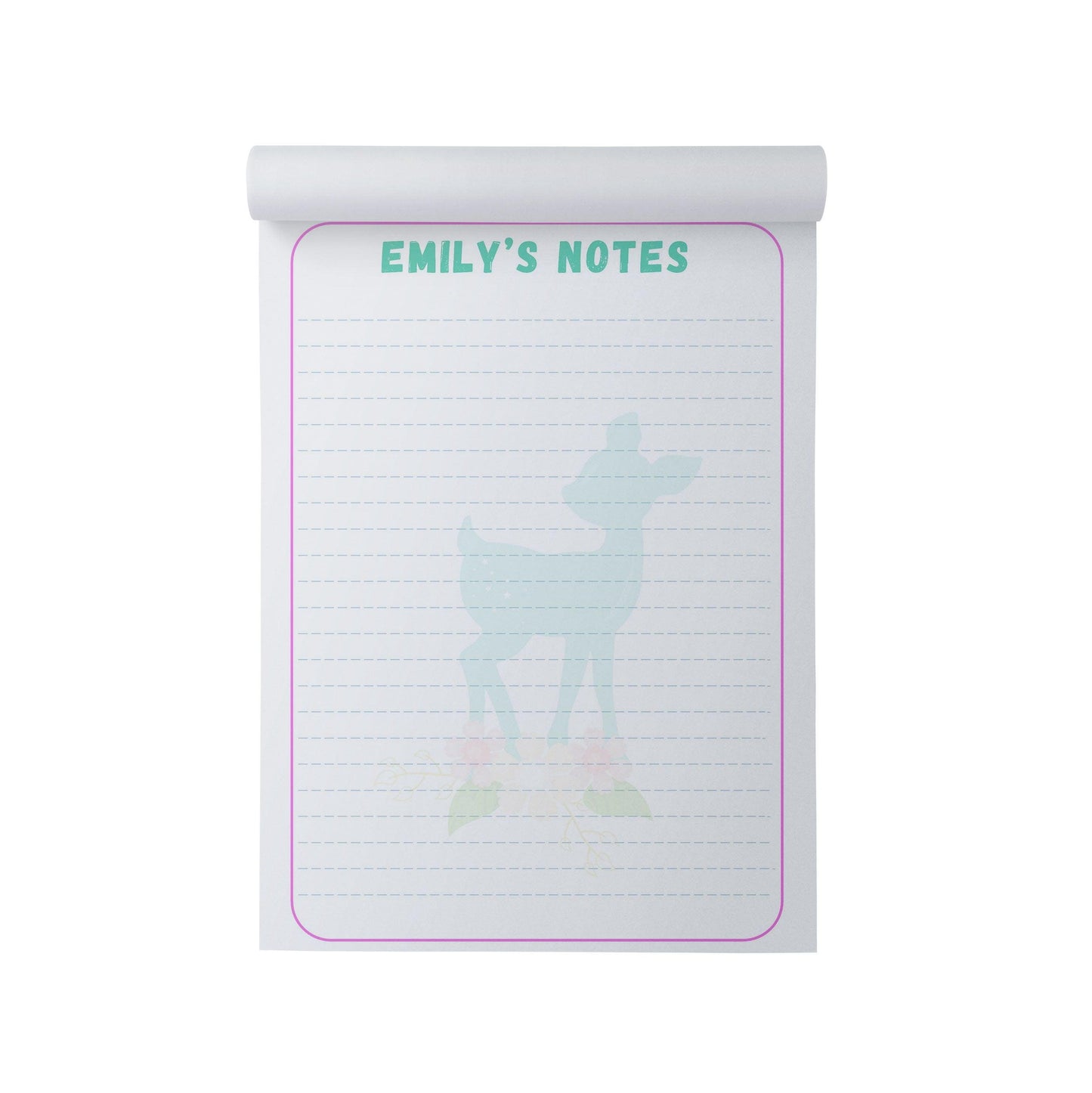 Deer Personalised Note Pad, A5 With 50 Tear-off Sheets by PMPRINTED