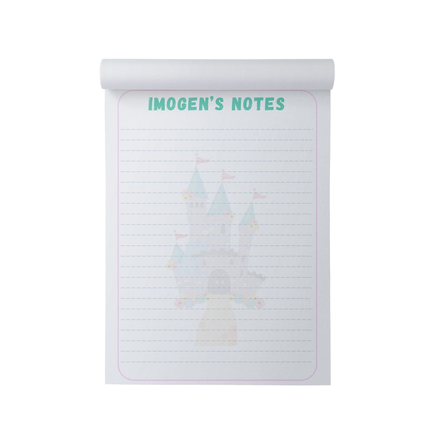 Fairy Castle Personalised Note Pad, A5 With 50 Tear-off Sheets by PMPRINTED