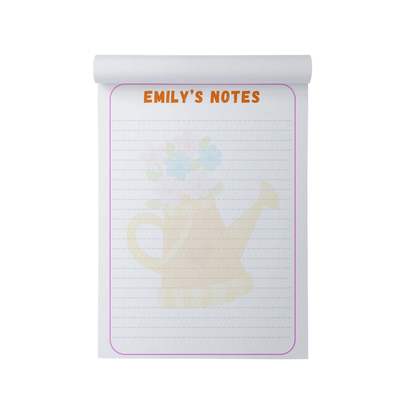 Flowers Personalised Note Pad, A5 With 50 Tear-off Sheets by PMPRINTED