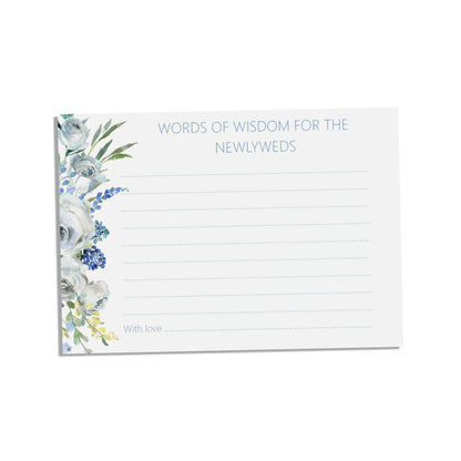 Words Of Wisdom Advice Cards - Blue Floral