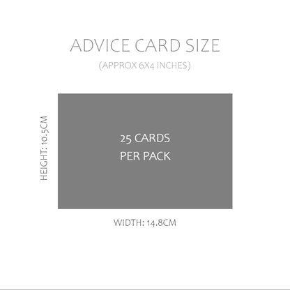 Wedding Advice Cards - Blue Floral