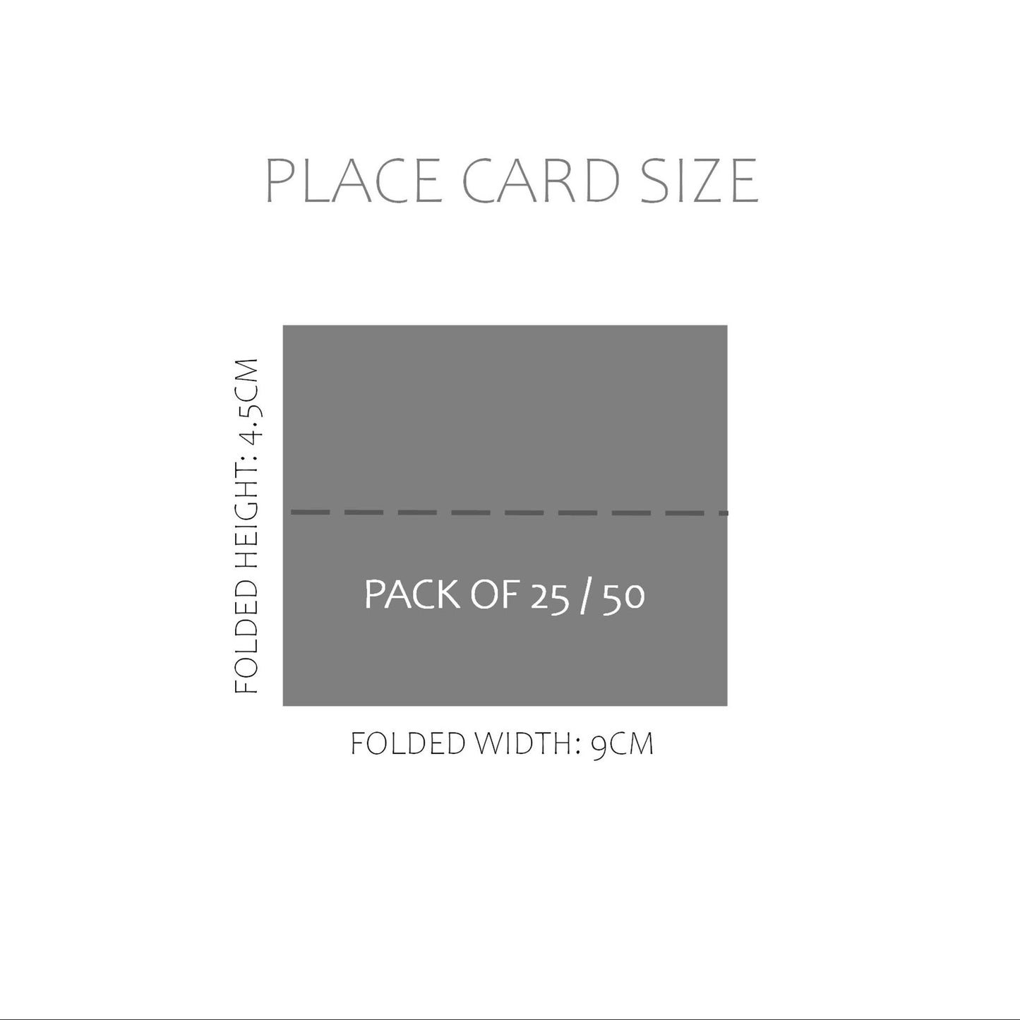 Personalised Black & White Place Cards