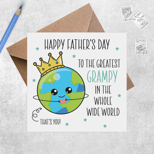 Greatest Grampy In The Whole Wide World - Father's Day Card - PMPrinted