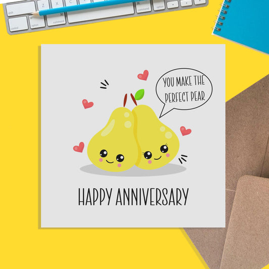 Couple Anniversary Card, You Make The Perfect Pair! - PMPrinted