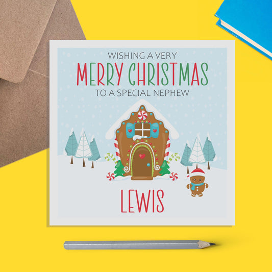 Nephew Christmas Card - Personalised Christmas Keepsake - Lots Of Designs - PMPrinted