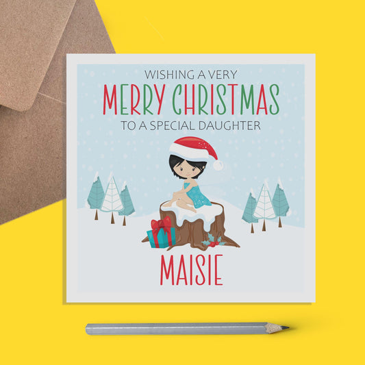 Daughter Christmas Card - Personalised Christmas Keepsake - Lots Of Designs - PMPrinted