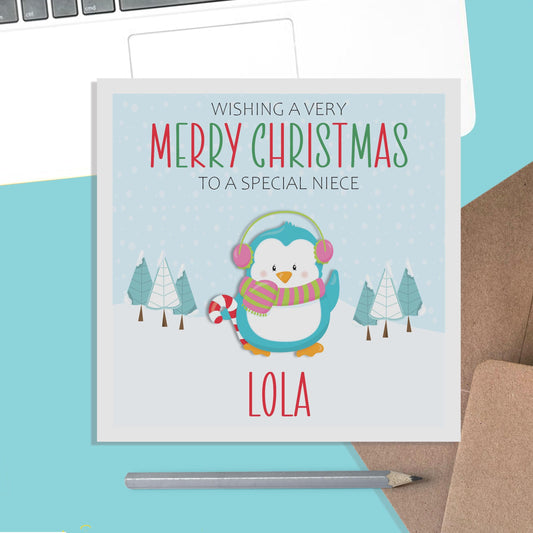 Niece Christmas Card - Personalised Christmas Keepsake - Lots Of Designs - PMPrinted