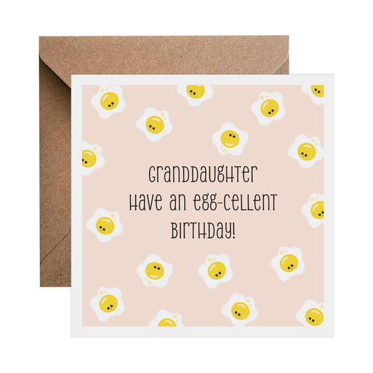 Granddaughter Have An Egg-cellent Birthday Card - PMPrinted