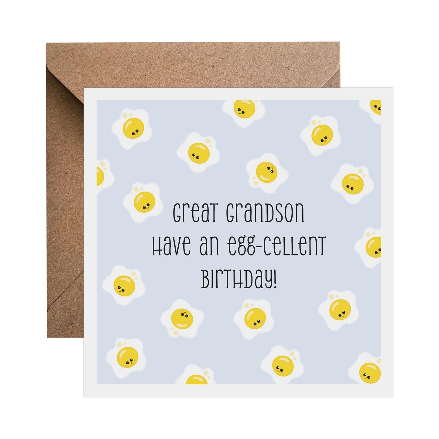Great Grandson Have An Egg-cellent Birthday Card - PMPrinted