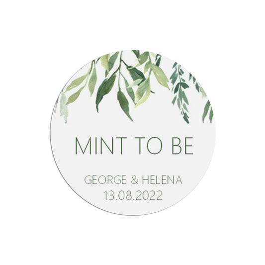 Mint To Be Wedding Stickers - Greenery