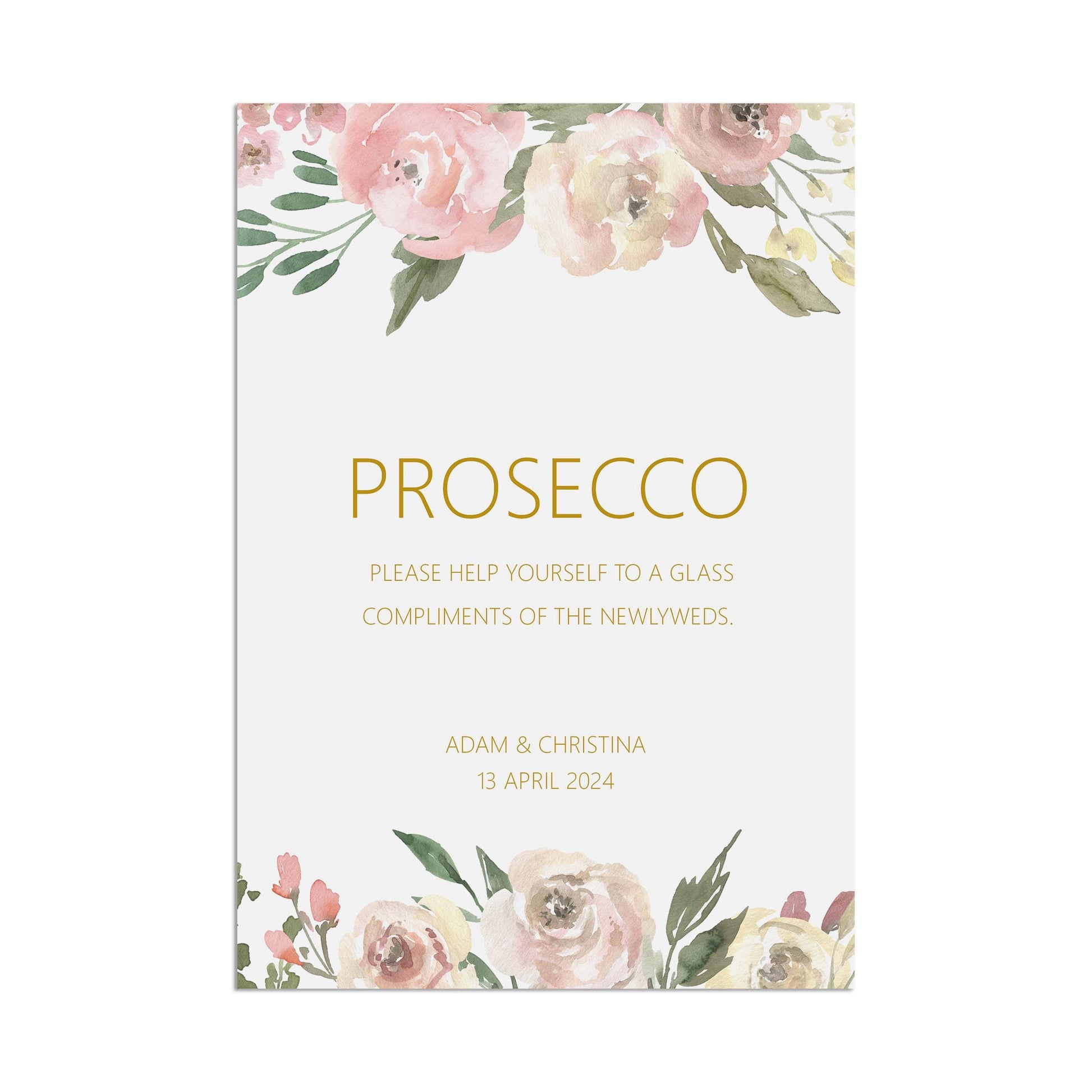 Pimp Your Prosecco - Blush Floral