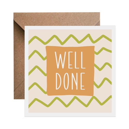 Well Done Congratulations Card, Graduation, Promotion, New Job, Exam Results - PMPrinted