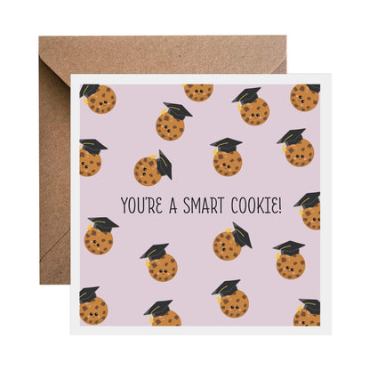 You're One Smart Cookie! - Funny Congratulations Card, Graduation, Well Done, New Job, Exam Results. - PMPrinted