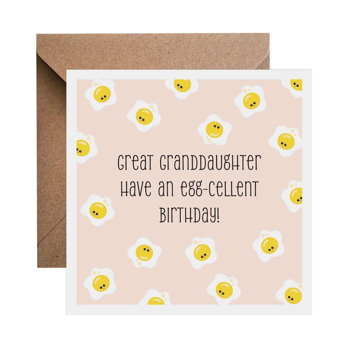 Great Granddaughter Have An Egg-cellent Birthday Card - PMPrinted