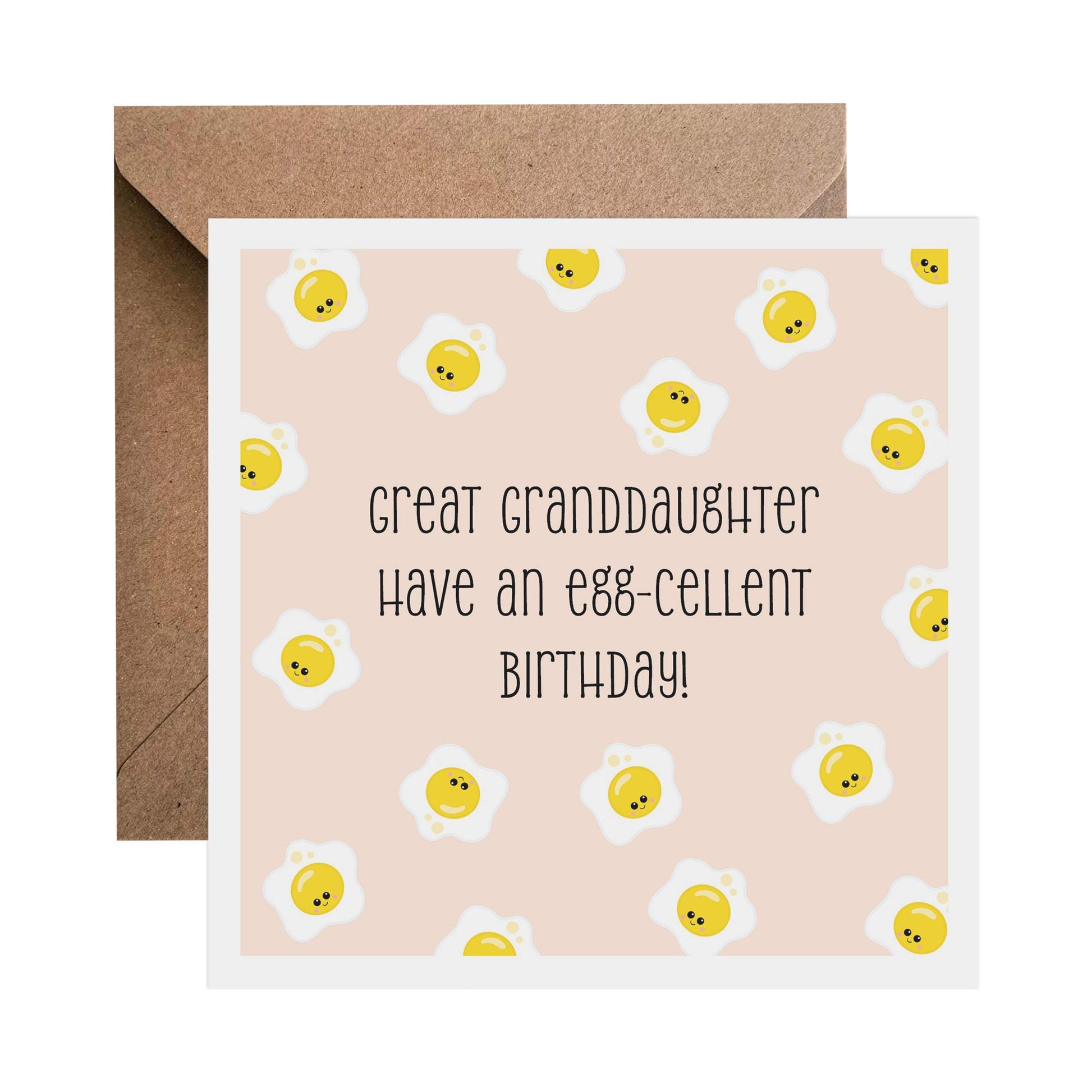 Great Granddaughter Have An Egg-cellent Birthday Card - PMPrinted