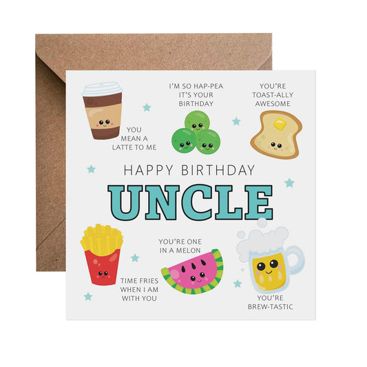 Uncle Birthday Card - Funny Uncle Pun Birthday Card - PMPrinted