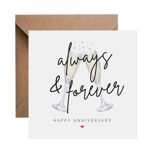 Always & Forever Anniversary Card - PMPrinted