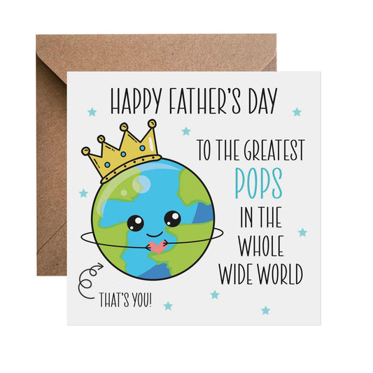 Greatest Grampy In The Whole Wide World - Father's Day Card - PMPrinted