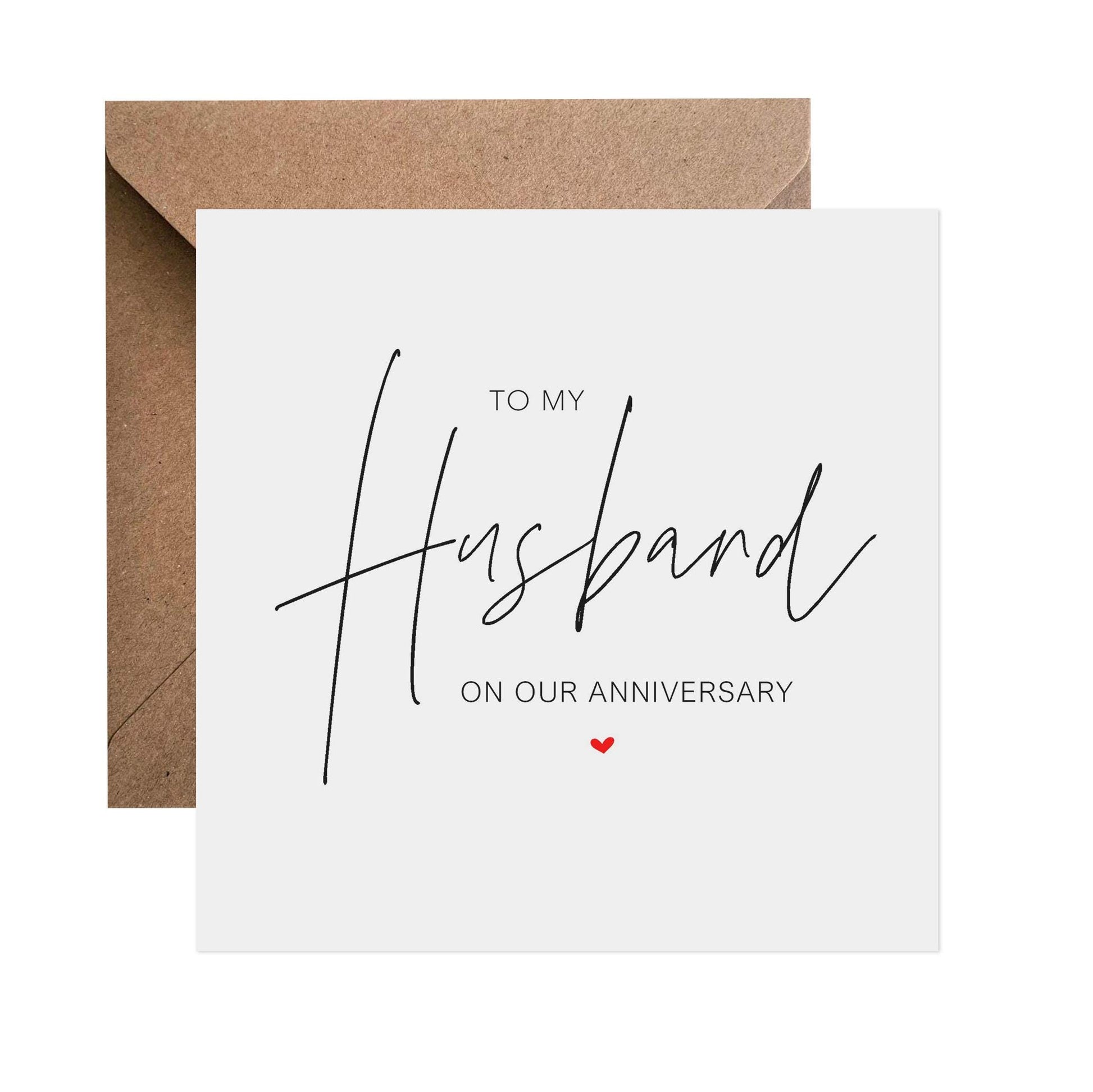 Husband Elegant Anniversary Card - PMPrinted