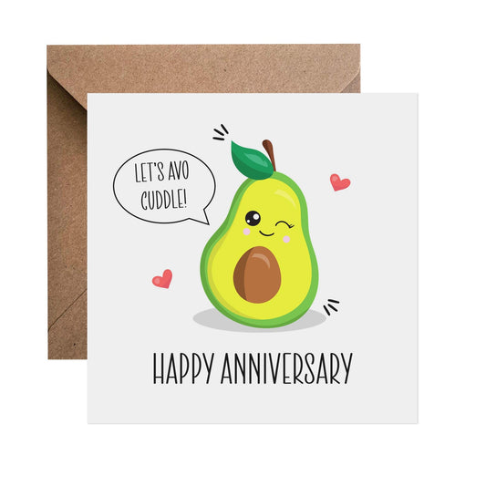 Let's Avo Cuddle! - Anniversary Card - PMPrinted