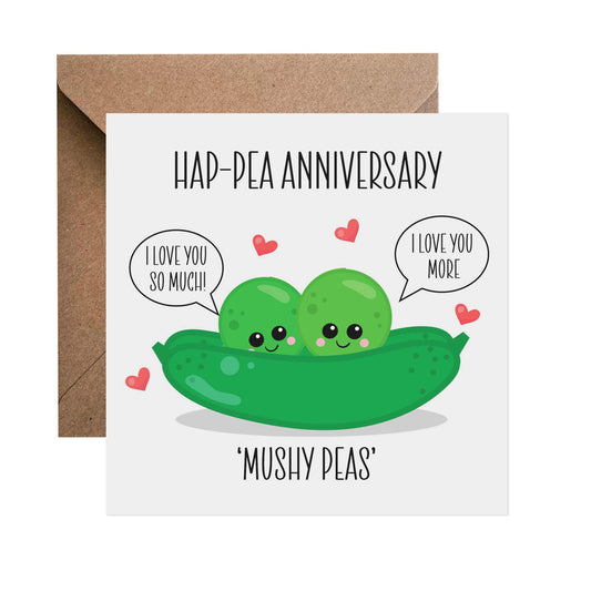 Mushy Peas - Anniversary Card - PMPrinted