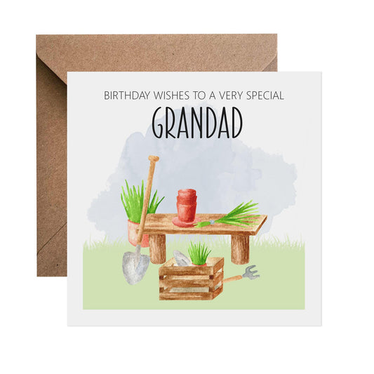 Grandad Birthday Card, Gardening Design - PMPrinted