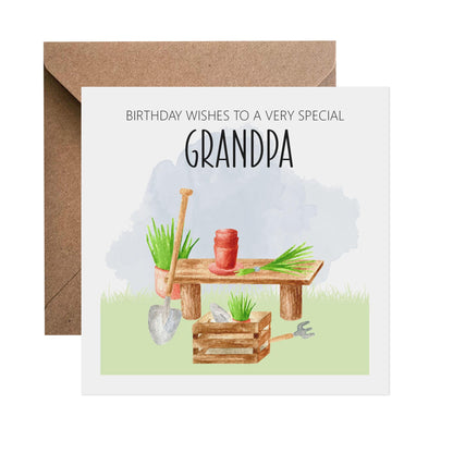 Grandpa Birthday Card, Gardening Design - PMPrinted