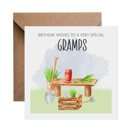 Gramps Birthday Card, Gardening Design - PMPrinted