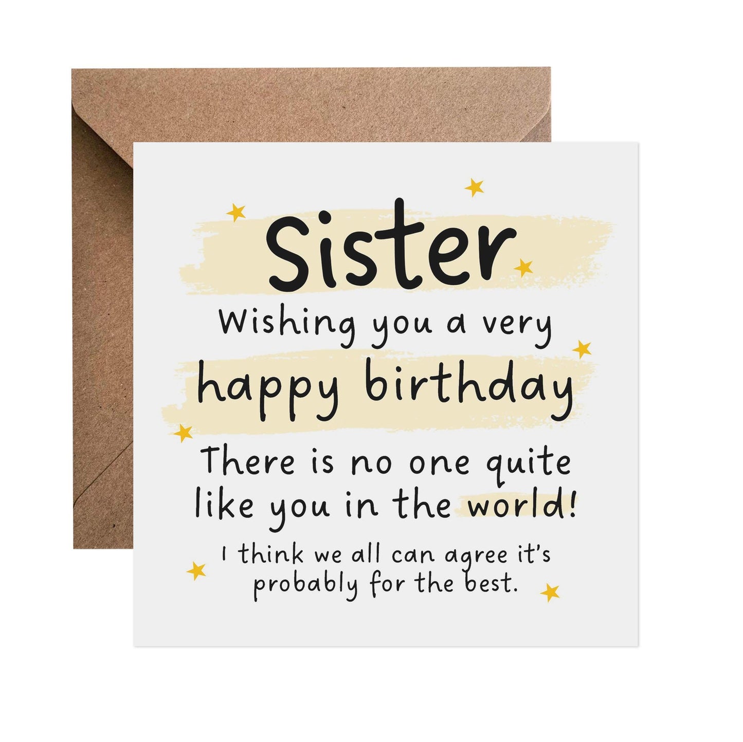 Sister Funny Birthday Card -No One Like You - PMPrinted