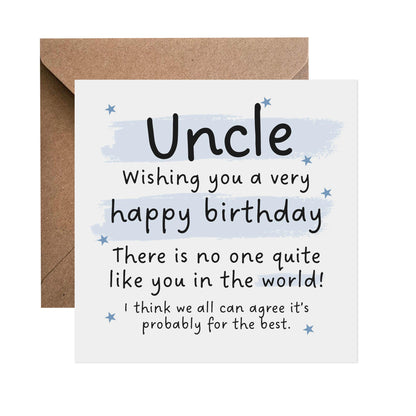 Uncle Funny Birthday Card - No One Like You - PMPrinted