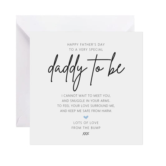 Daddy To Be Father's Day Card - I Cannot Wait To Meet You