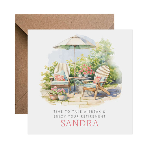 Female Personalised Retirement Card