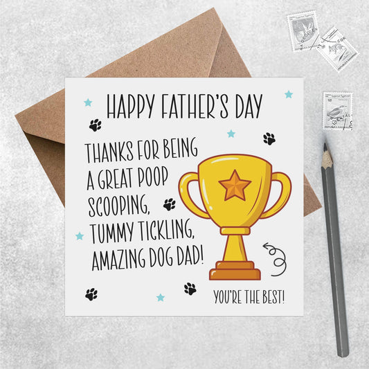 Amazing Dog Dad - Father's Day Card