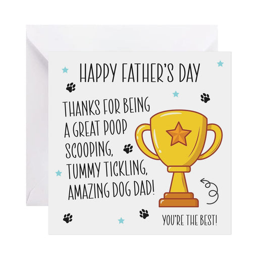 Amazing Dog Dad - Father's Day Card