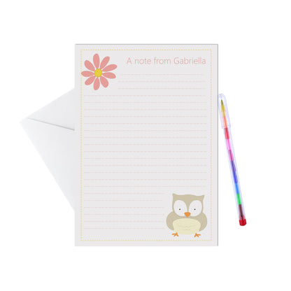 Woodland Animal Personalised Letter Writing Set - 15 Sheets & Envelopes - Lot Of Designs